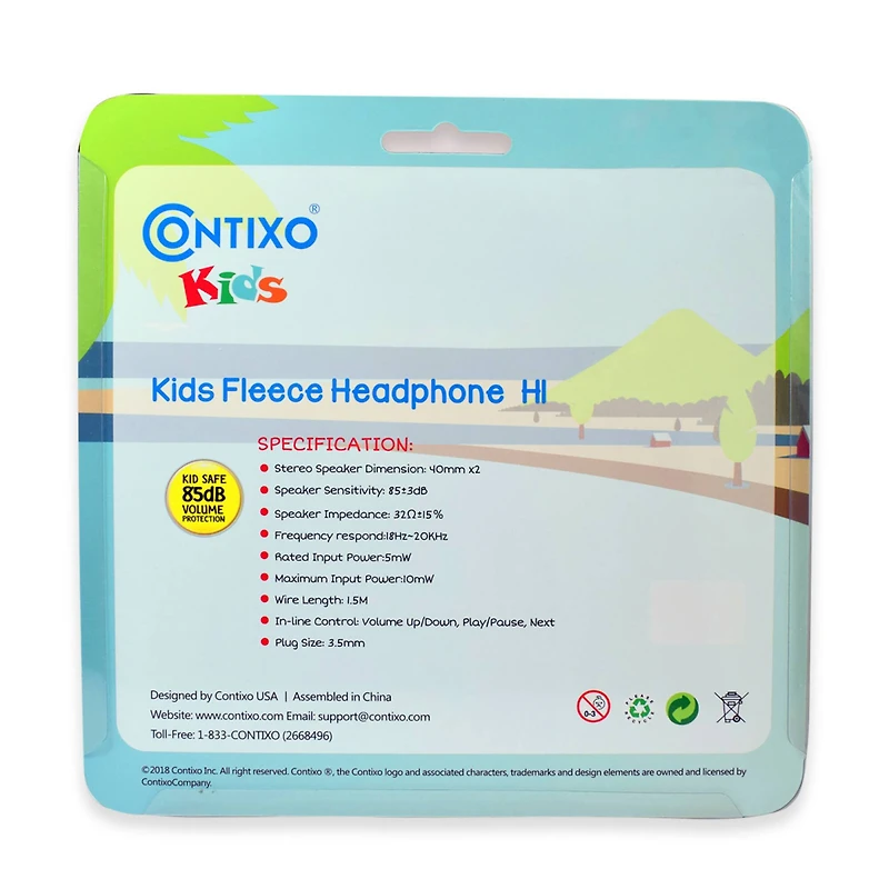 Contixo H1 Rabbit Adjustable Fleece Headband Headphones