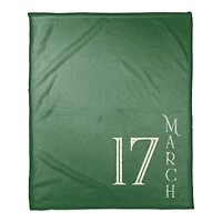 March 17 50" x 60" Coral Fleece Blanket