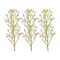 27.5" White Berry Sprays, 6ct.