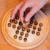 Toy Time Wooden Solitaire Board Game Set