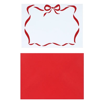 Red Bow Card & Envelope Set by Recollections™