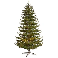 9ft. Pre-Lit Vancouver Mountain Pine Artificial Christmas Tree, Clear Lights