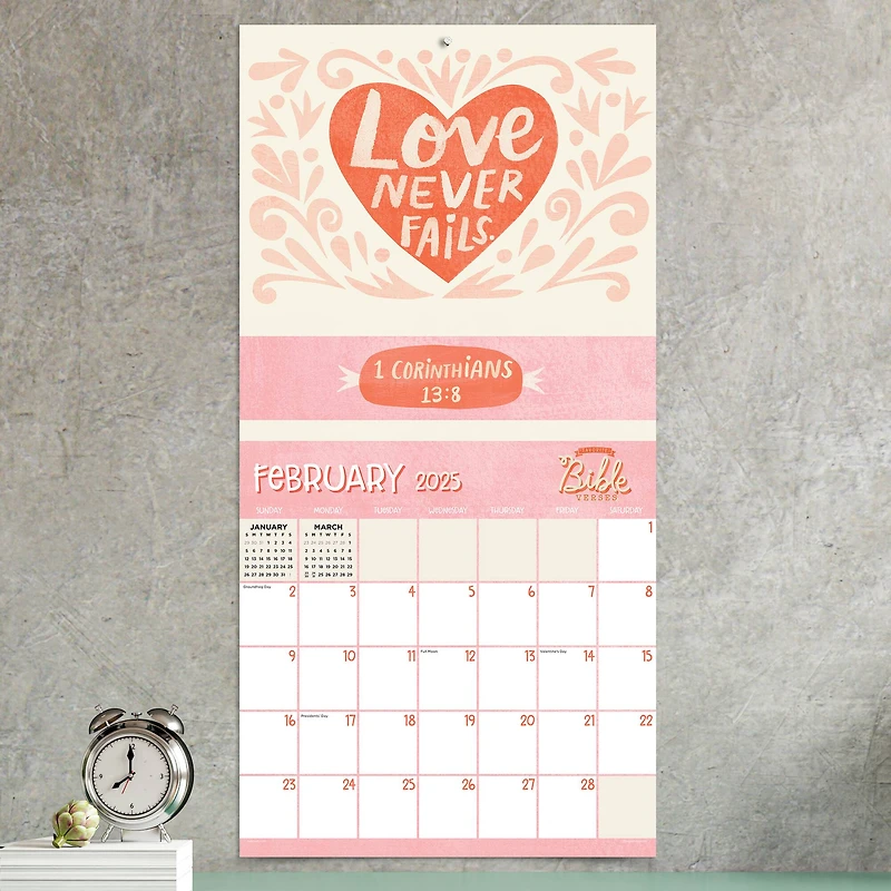 TF Publishing 2025 Bible Verses Wall Calendar