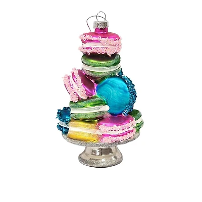 Wizardi 12" Christmas Village Glass Sweet Christmas Tree Ornament