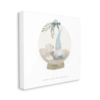 Stupell Industries Gnome For The Holidays Seashells Canvas Wall Art
