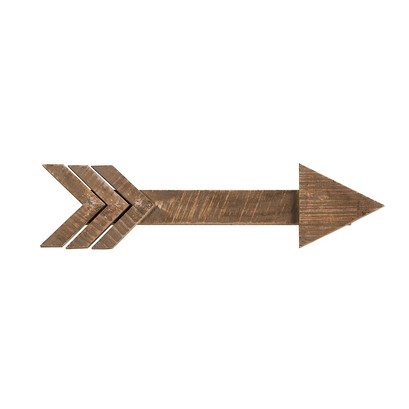 2ft. Rustic Wood Arrows Wall Art Décor (Set of 2)