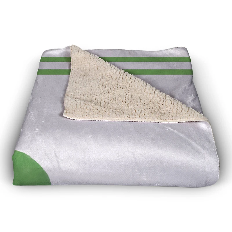 Large Four Leaf Clover Date 50" x 60" Sherpa Fleece Blanket