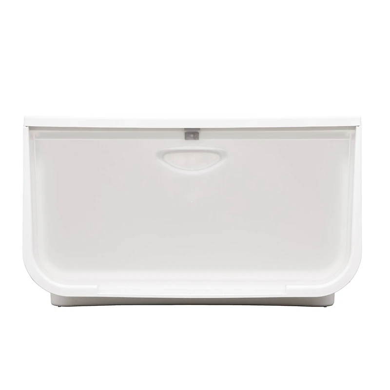 IRIS® 49qt. White & Clear Flap Box