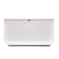 IRIS® 49qt. White & Clear Flap Box