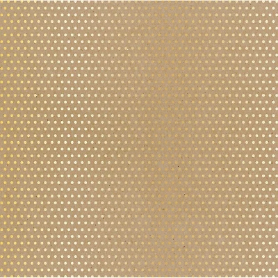 Gold & Kraft Dotted Paper by Recollections®, 12" x 12"