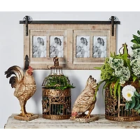 4 Opening Natural 4" x 6" Wood Farmhouse Frame