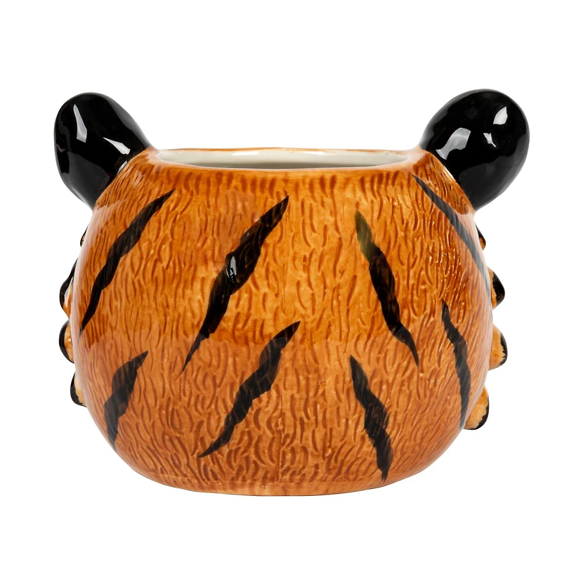 Hello Honey® 6" Round Ceramic Tiger Head Planter