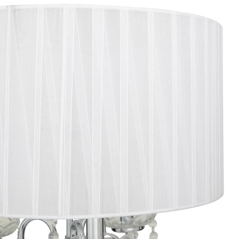 Silver Metal Table Lamp 16" x 16" x 31