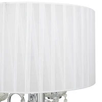 Silver Metal Table Lamp 16" x 16" x 31