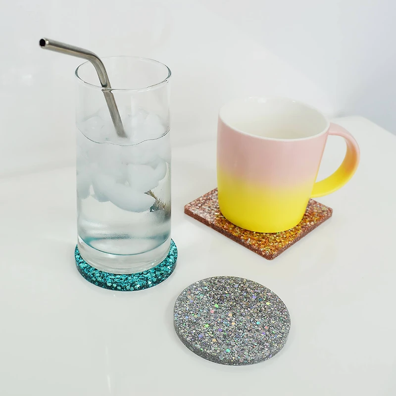 Art 101 Glitter Coaster Resin Kit