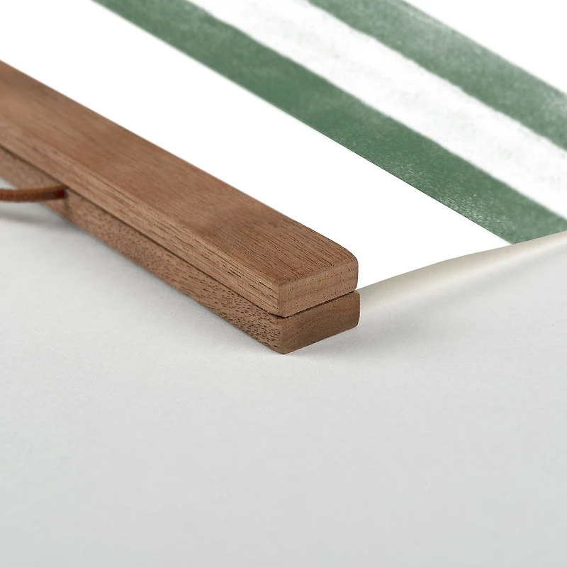 Holly Jolly Candy 16x20 Teak Hanging Canvas