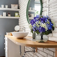 Hydrangea with Large Vase