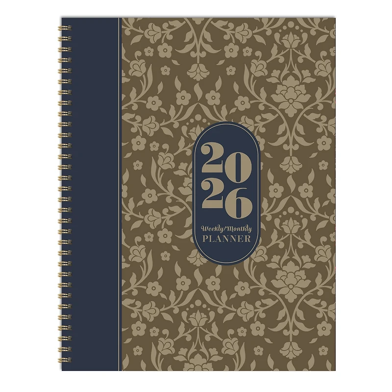 2026 Bonjour Book of Blooms Large Weekly Monthly Planner