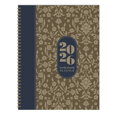 2026 Bonjour Book of Blooms Large Weekly Monthly Planner