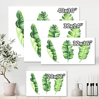 Designart - Tropical Banana Leaves Set