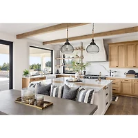 Hello Honey® Robert Stevenson Lighting Martha 26" Black Woven Metal & Natural Rope Ceiling Light