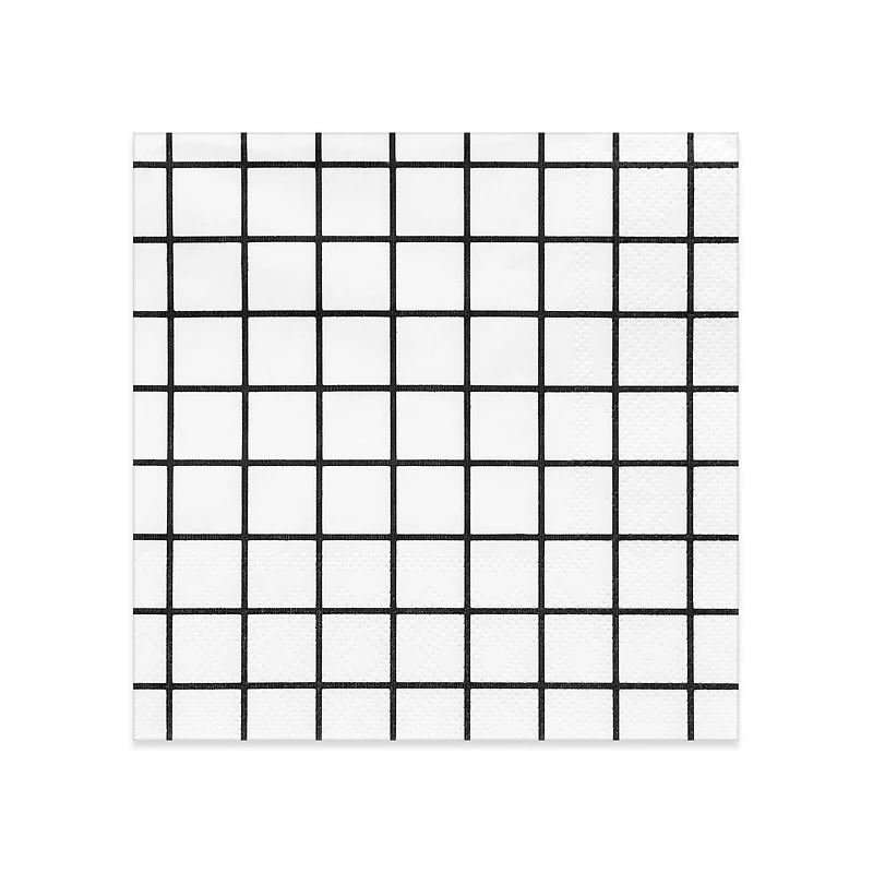 Grid Paper Beverage Napkins by Celebrate It