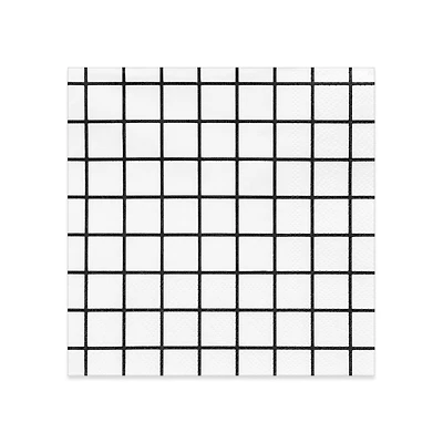 Grid Paper Beverage Napkins by Celebrate It