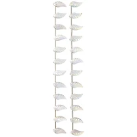 12 Packs: 24 ct. (288 total) Clear Aurora Borealis Glass Leaf Beads, 18mm by Bead Landing™