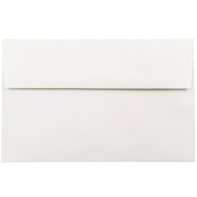 JAM Paper A10 Bright White Wove Strathmore Invitation Envelopes