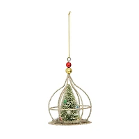 Hello Honey® Sisal Glitter & Faux Snow Christmas Tree Ornament