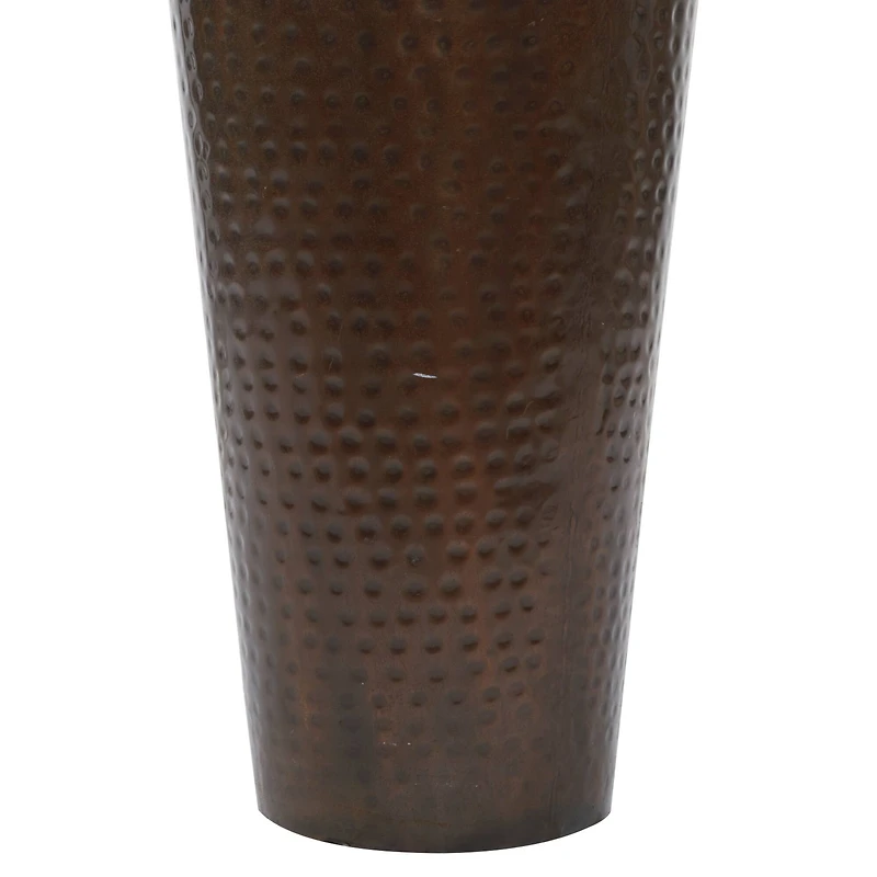 Brown Metal Rustic Vase, 32" x 12" x 12"