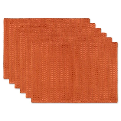 DII® Burnt Orange Tonal Variegated Placemats, 6ct.