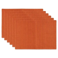 DII® Burnt Orange Tonal Variegated Placemats, 6ct.
