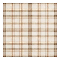 Orange Plaid Cotton Twill Napkin
