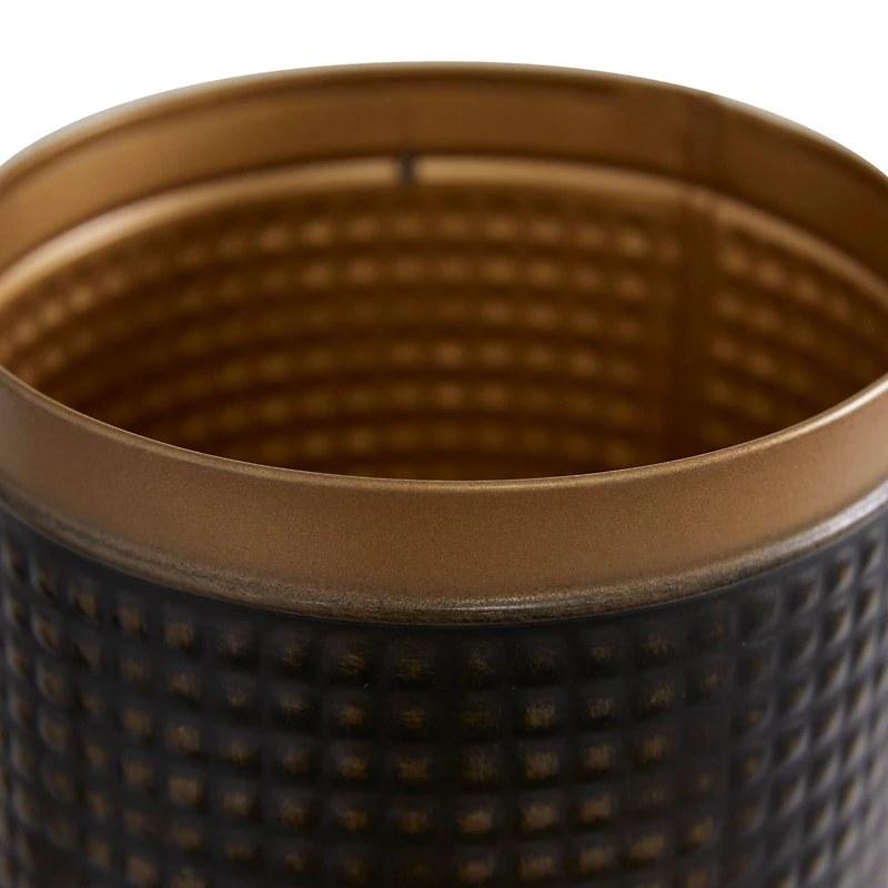 Black Metal Farmhouse Canister Set