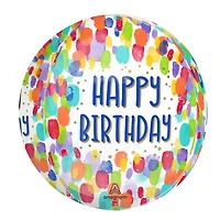 Orbz® 16" Painterly Dots Birthday Balloon