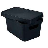 Simplify Small Charcoal Vinto Storage Box with Lid