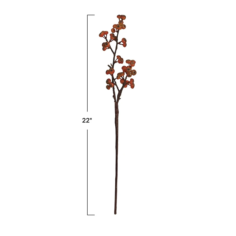 Hello Honey® 22" Orange Faux Berry Stem
