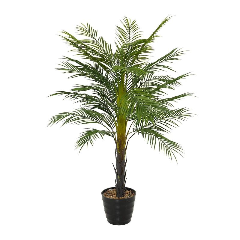 43" Green PVC Contemporary Potted Artificial Tree
