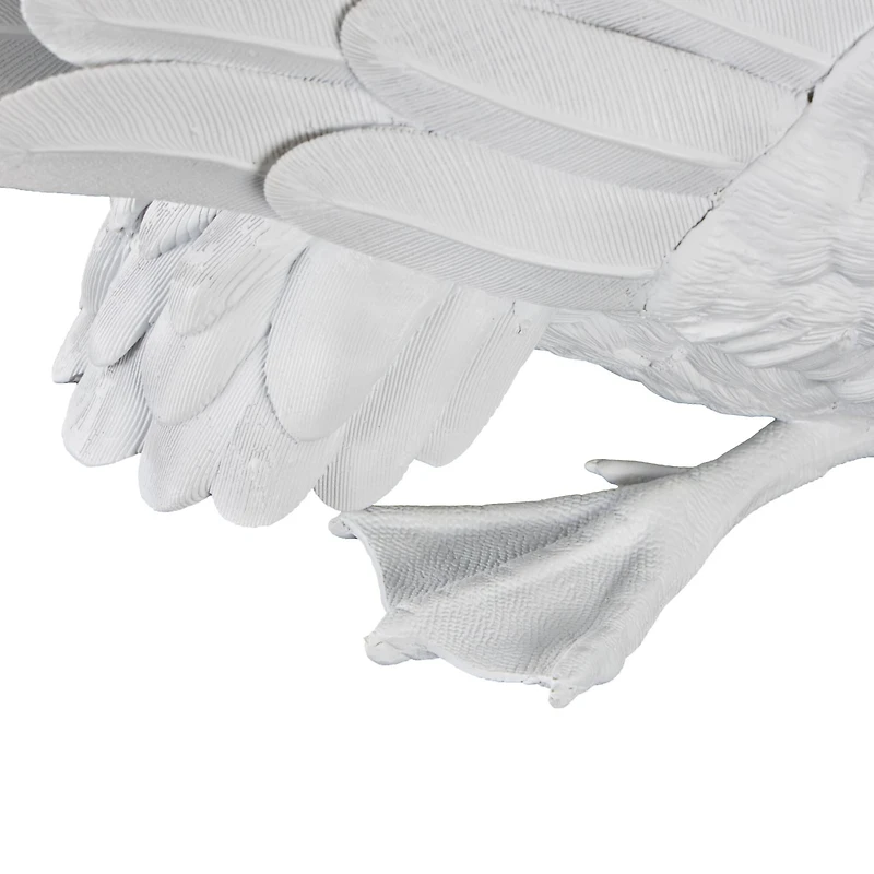 24" White Swan Sculpture