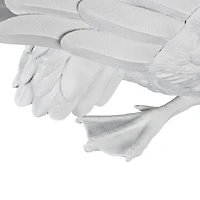 24" White Swan Sculpture