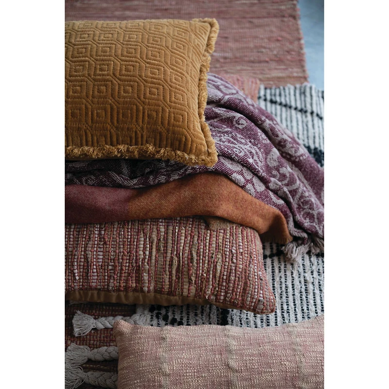 Hello Honey® Paisley Pattern Recycled Cotton Throw Blanket