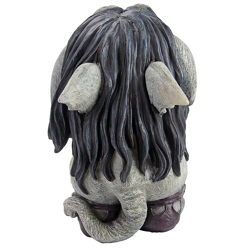 Design Toscano Pondering Sylvester, the Cynical Gnome Troll Statue