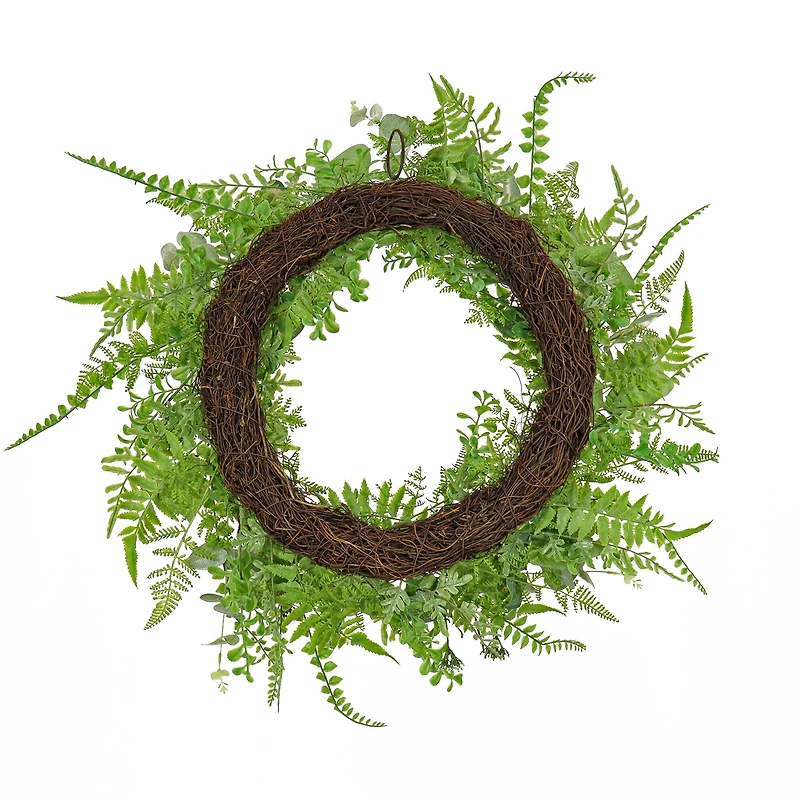 26" Mixed Leaf Greenery Wreath