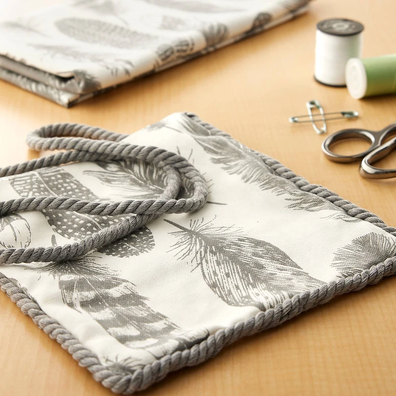 Richloom Gray Chirp Home Décor Fabric