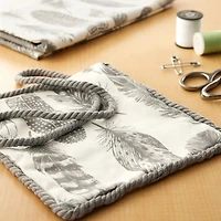 Richloom Gray Chirp Home Décor Fabric