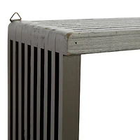 Gray Wood Contemporary Wall Shelf, 34" x 12" x 7"