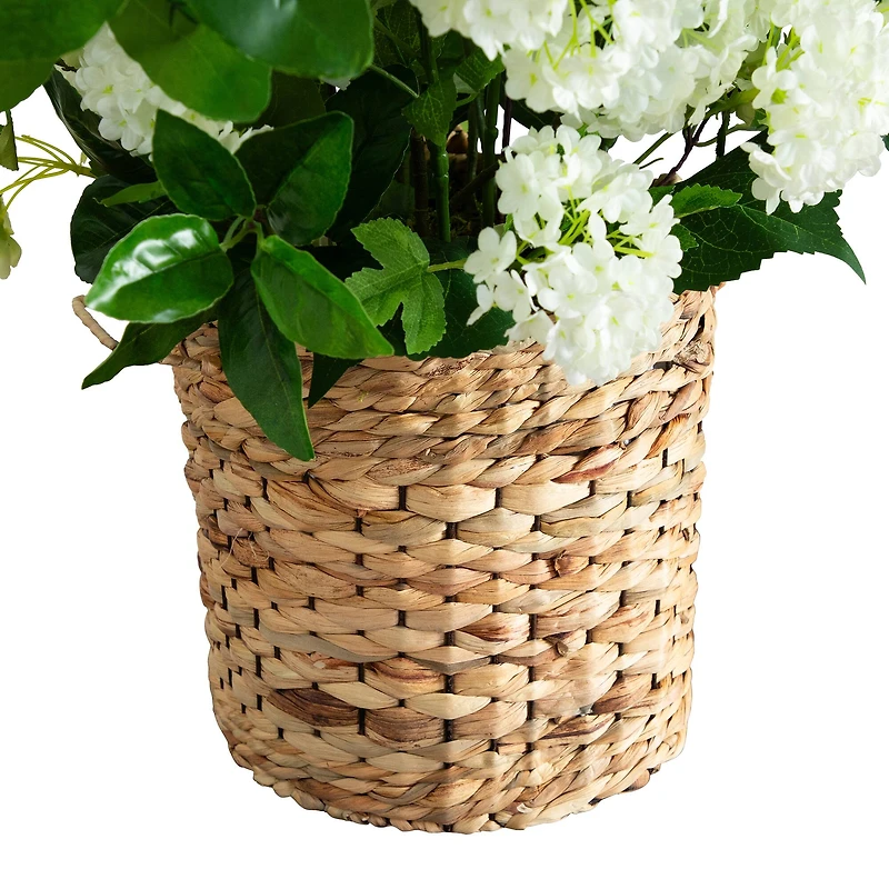 2.5ft. Artificial Mixed Flower Arrangement in Hyacinth Weave Basket
