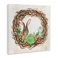 Stupell Industries Spring Easter Wreath Canvas Wall Art