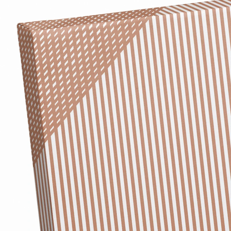 Tan Vertical Lines 20" x 20" Canvas Wall Art